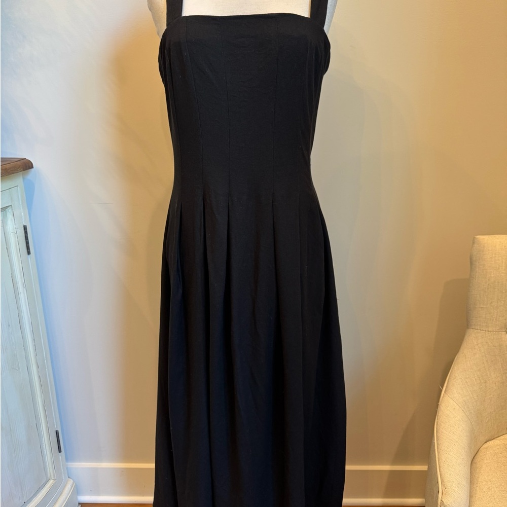 Vici x Amber Lancaster Black Linen Dress